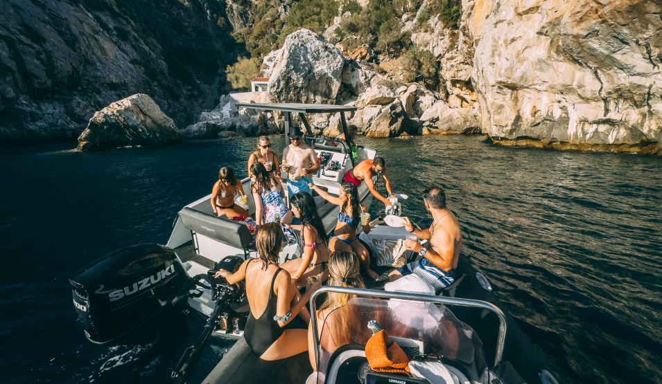 Sea experience around Lesvos island