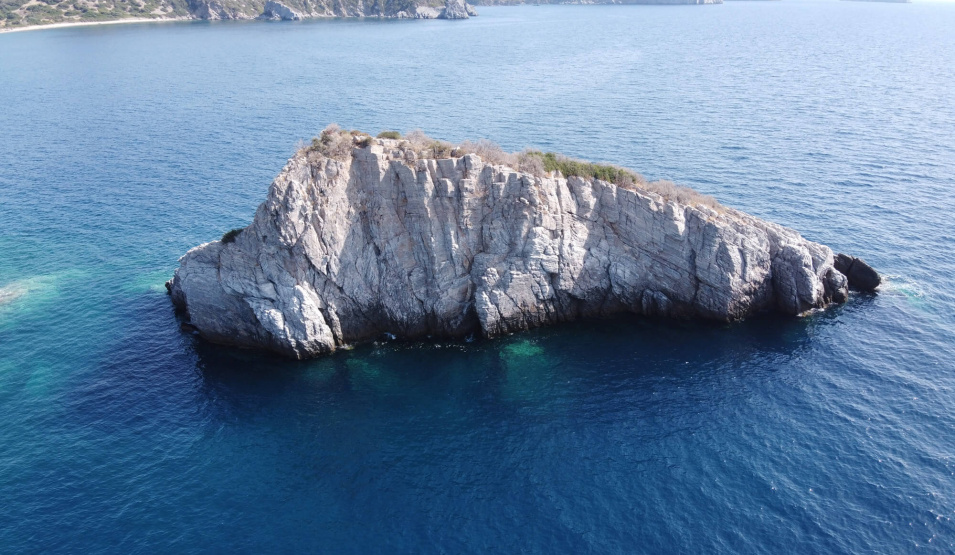 underwater caves in lesvos island
